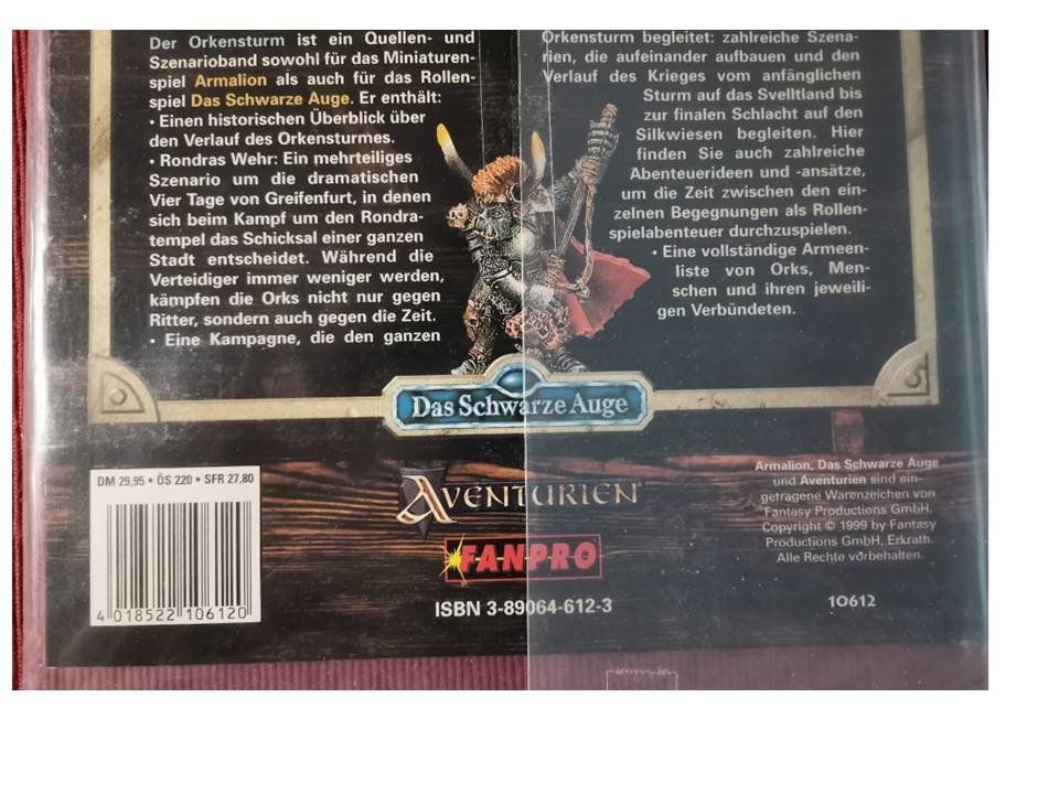 Comics: Das schwarze Auge  Der Orkensturm – Neu und originalverpackt aus Suhr von Brocki-Suhr 2