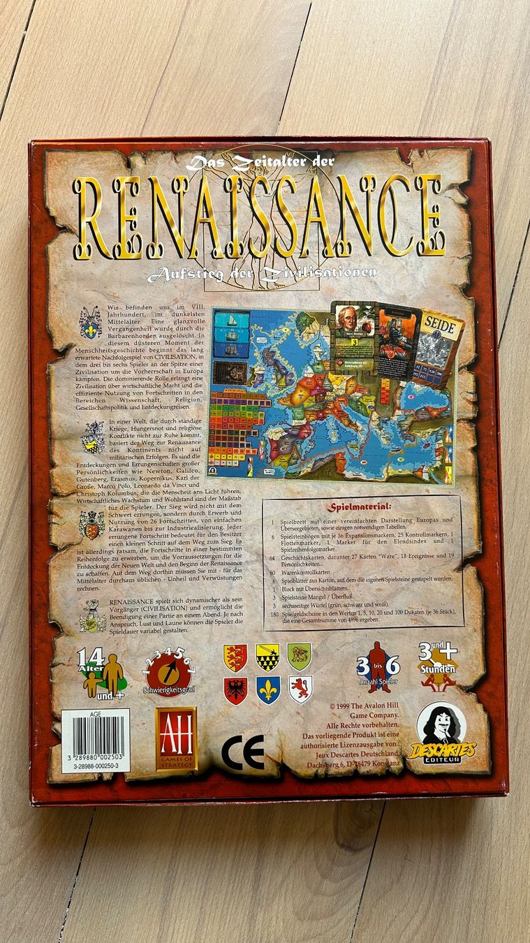 Giochi: Spiel RENAISSANCE – Usato da Basel venduto da Schmutpa 4