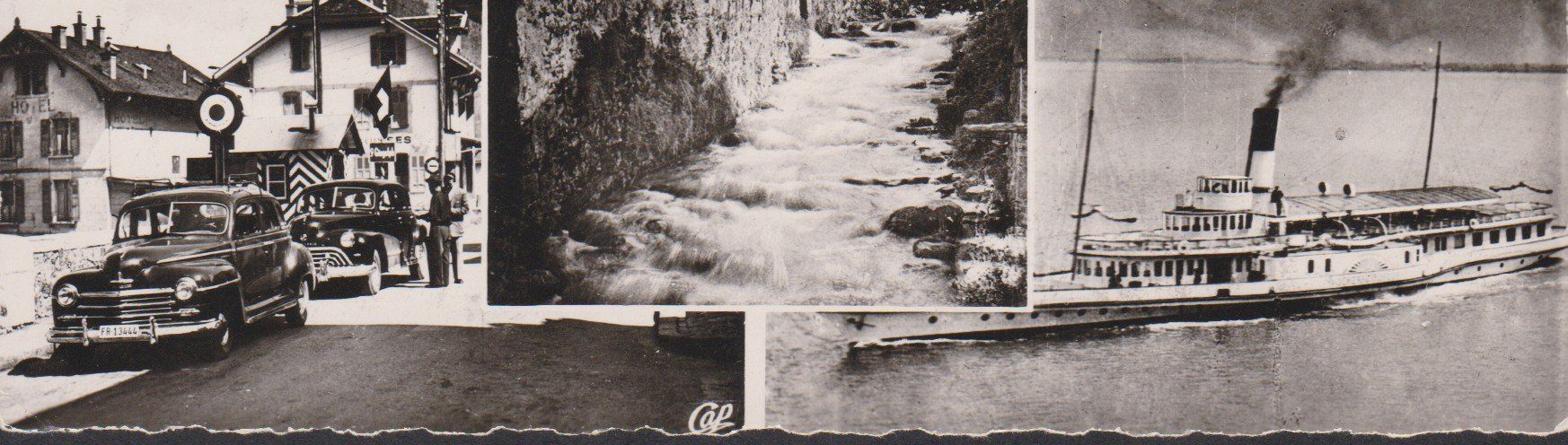 Cartoline postali: St.-Gingolph  Grenze CH-FR   :   alte Ansichtskarte – Usato da Vitznau venduto da Ropaku 1