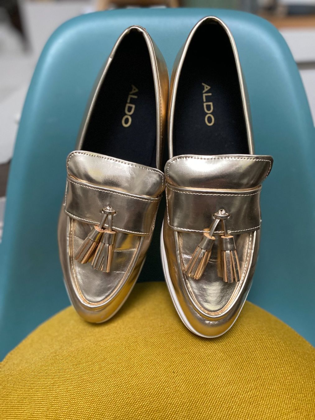 Aldo Scarpe da donna: Goldige Halb-/Plateauschuhe Gr 41 – Usato da Thalwil venduto da Alice015 1