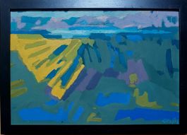 Expressionistisches Gemälde vermutl. Lac Leman