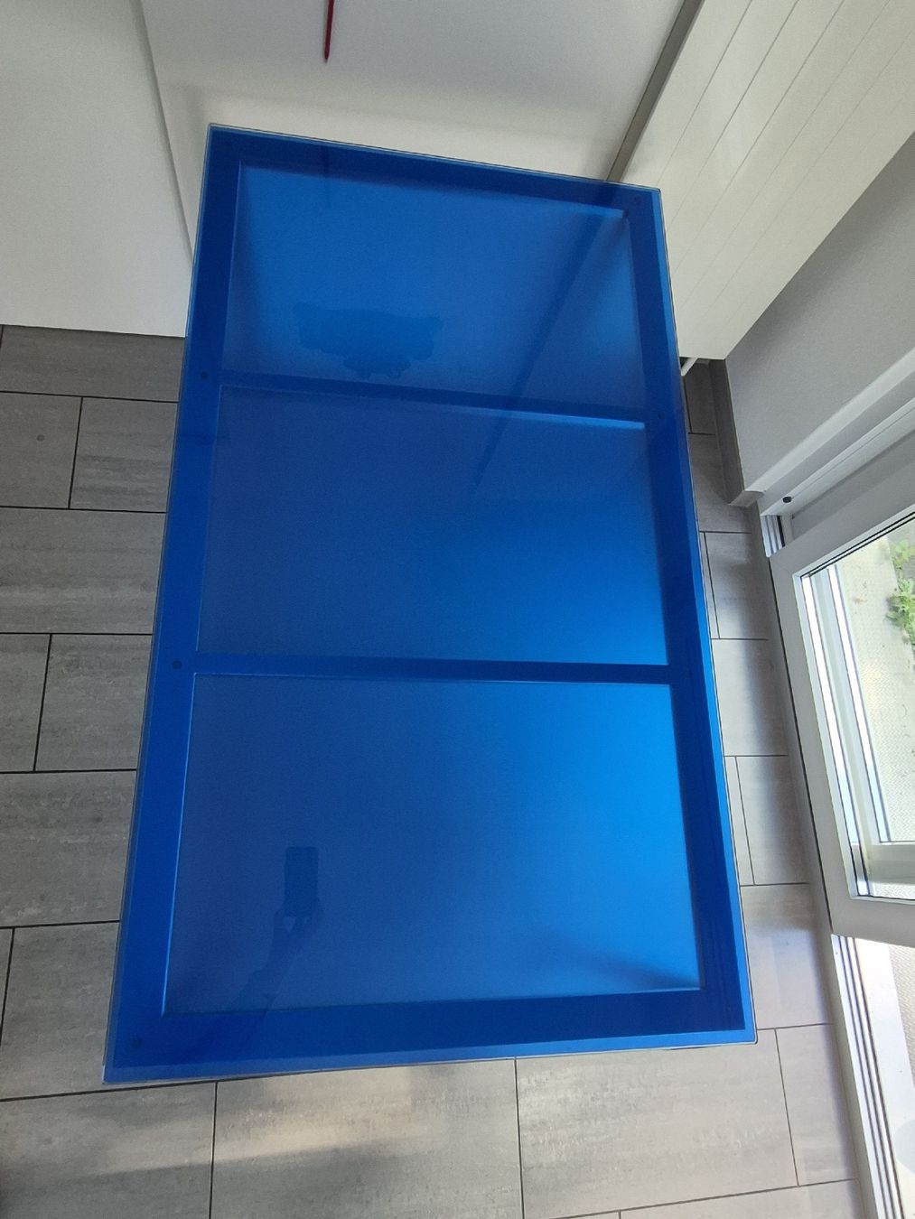 Tavoli: Blauer Glas(Küchen-) Tisch – Usato da Elgg venduto da sertus 2