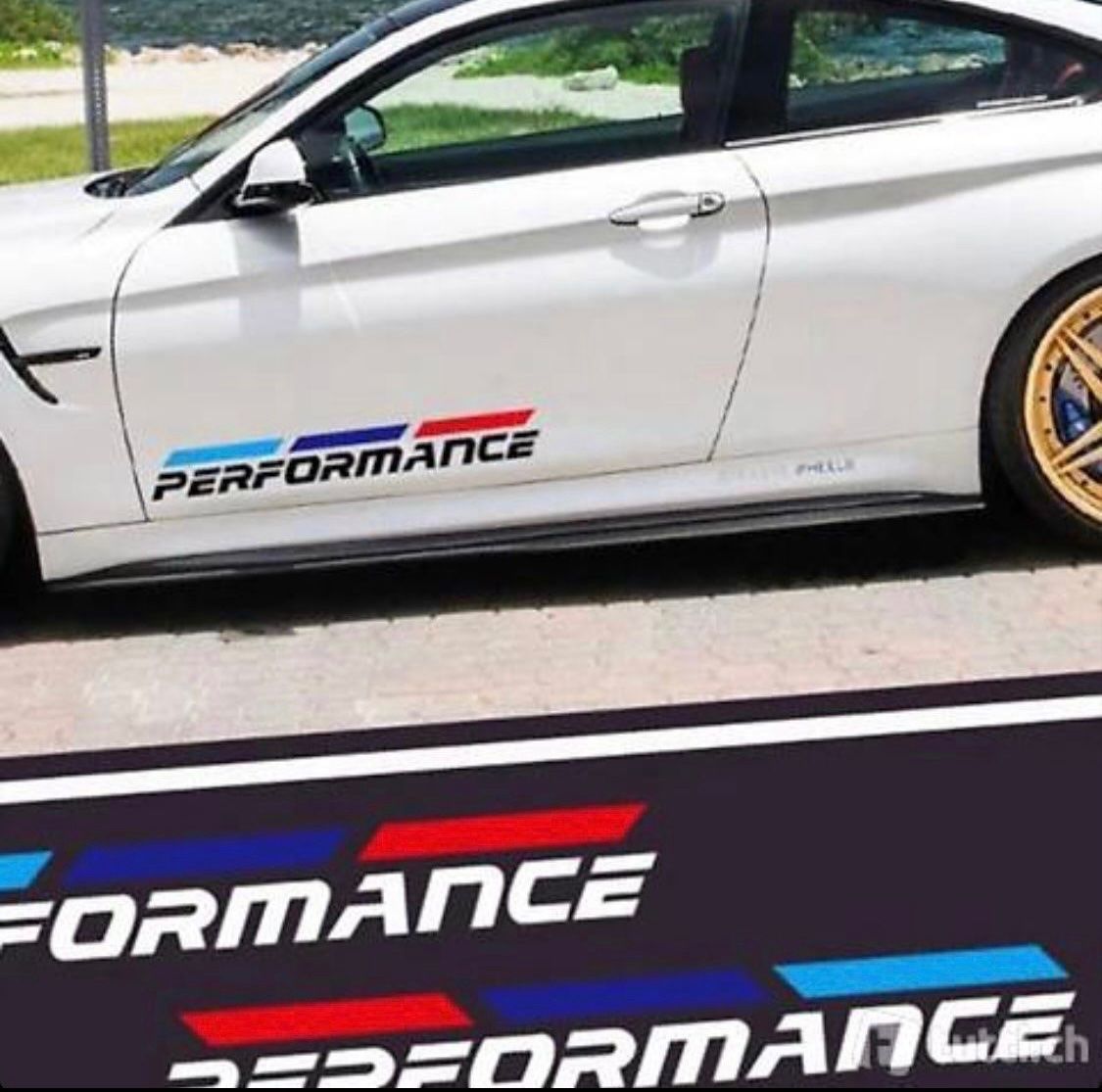 Sticker: BMW M Performance Kleber 50 cm Lang 2er Set Neu – Nuovo e nell'imballaggio originale da Balsthal venduto da D.K.Autoteile8 2