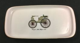 Cakeplatte Langenthal 1966 Porzellan weiss Deko Oldtimer