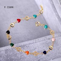 Schone Armband Herzchen farbig Emaille verspielt