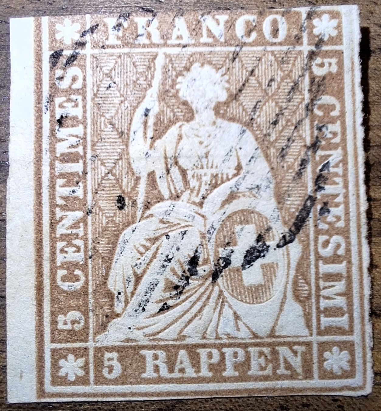 Alle Briefmarken: Strubel 22C Kat. 150.- – Gebraucht aus Balgach von SIMEON27
