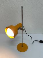 Vintage Stralux Space Age Tischlampe aus Metall in Gelb