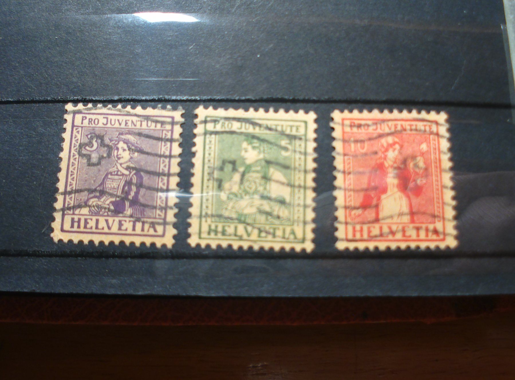 Alle Briefmarken: Satz Pro Juventute 1917, gestempelt – Gebraucht aus Niederwil AG von morostahu