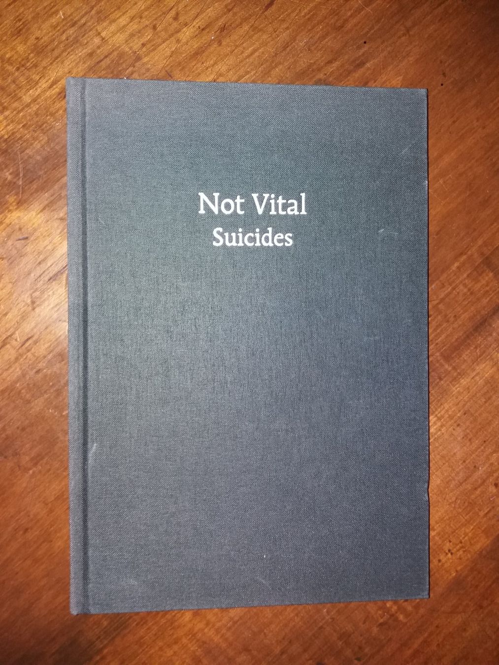 Libri: Buch "Not Vital Suicides" Kunstklassssssssiker selten – Usato da Welschenrohr venduto da Regool