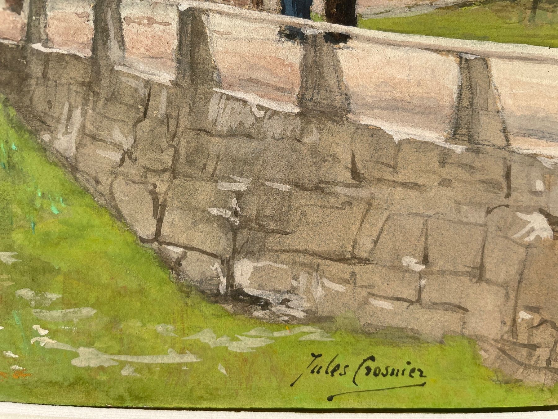 Dipinti: Jules Crosnier aquarelle 1864 Brienz – Usato da Biel/Bienne venduto da Galaq 2