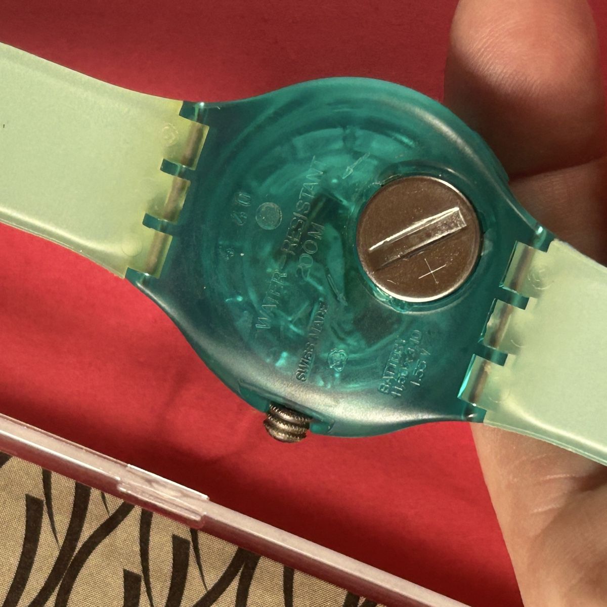 Swatch Orologi: Swatch Scuba 1994 türkis orig, verpackt – Nuovo (secondo la descrizione) da Laufen venduto da Bellavitaboom 5
