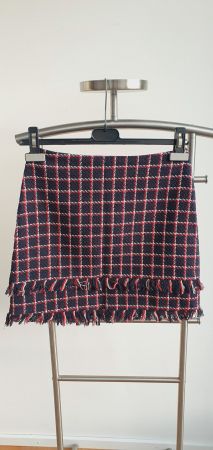 Rock kariert Boucle Style Grösse XS