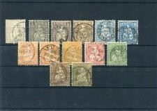 Alle Briefmarken: Nr. 28-36 Sitz. Helvetia gest. Serie – Gebraucht aus Winterthur von Kyoung