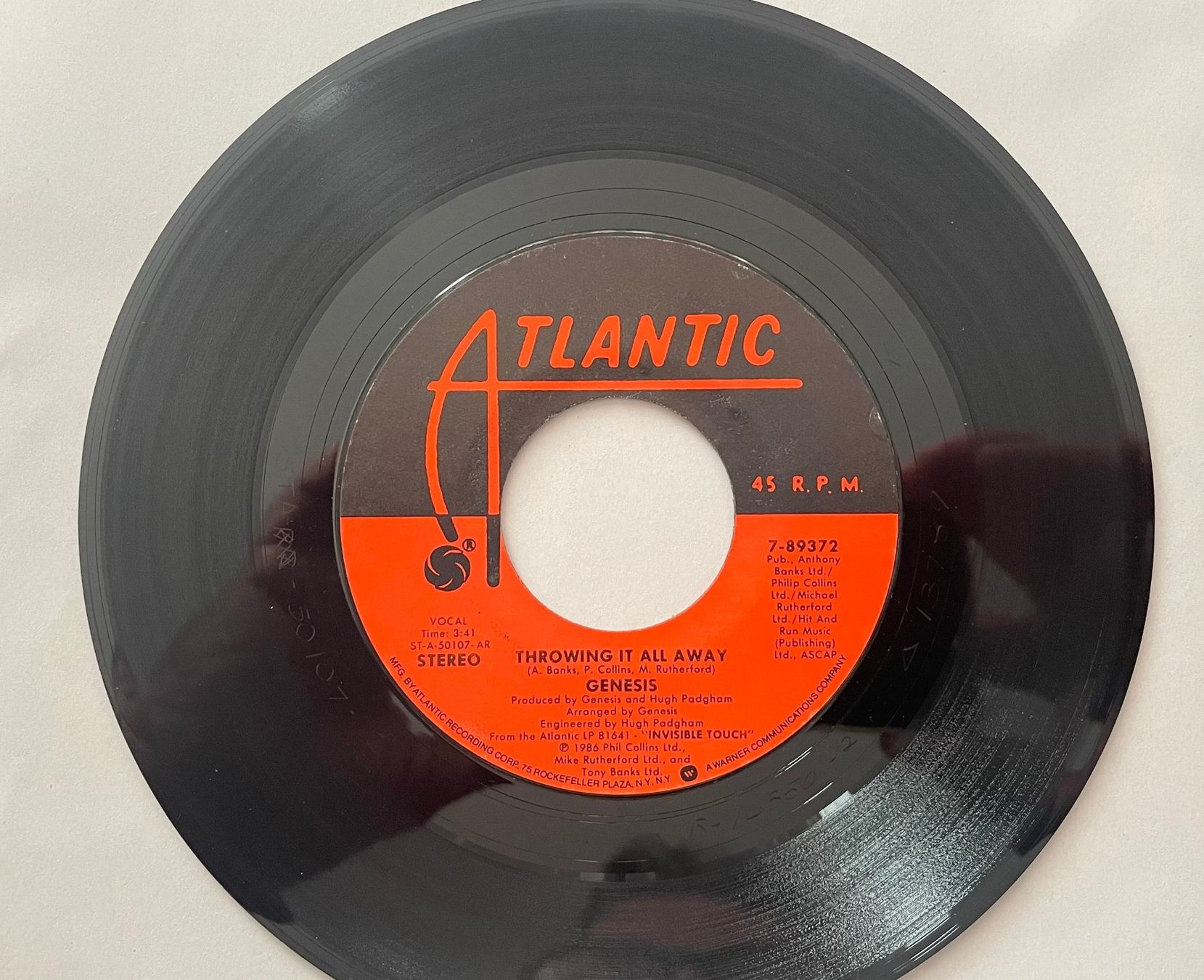 Schallplatten: 7", Genesis, Throwing it all away, USA – Gebraucht aus Kleinlützel von Vinylspezi 2