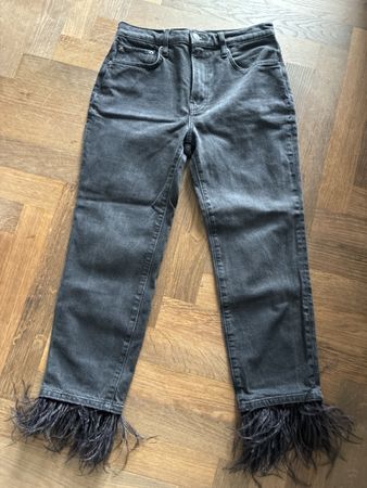 Jeans Zara femme noir plumes taille EUR 40 occasion