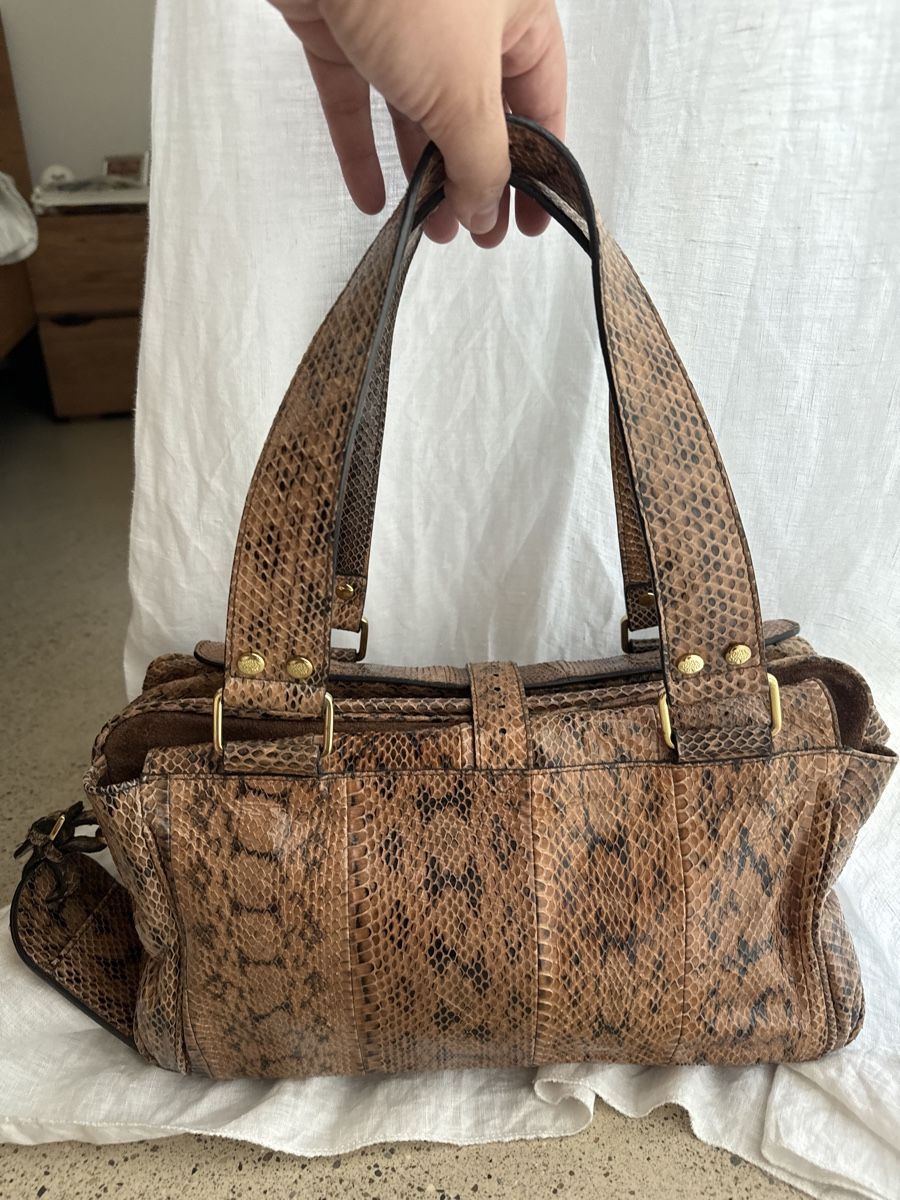 Mulberry Taschen für Damen: MULBERRY Schlangenleder braun Bowlingtasche – Neu (gemäss Beschreibung) aus Brütten von Rod816 3