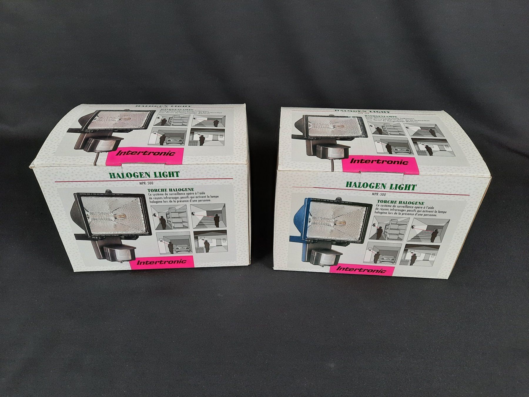 Lampade: 2er-Set Intertronic Halogen-Strahler 500W – Usato da Beinwil am See venduto da Restwert_Beinwil 2