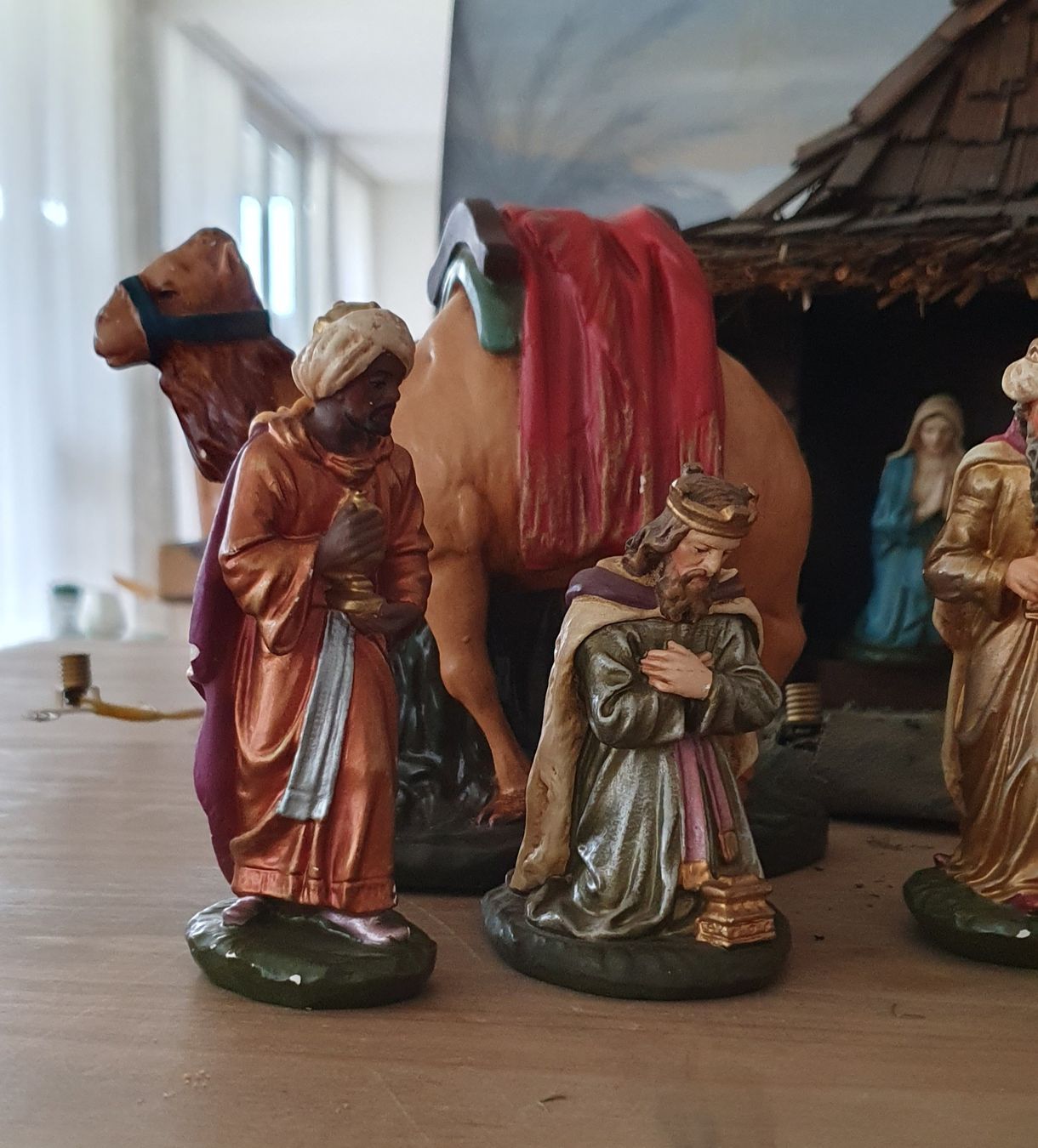 Statuette: Krippenfiguren mit Krippe – Usato da Speicherschwendi venduto da Gian00 7