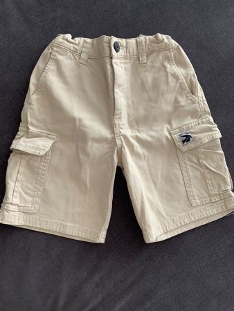 Kurze Stoff Cargo Hosen Junge Gr. 122