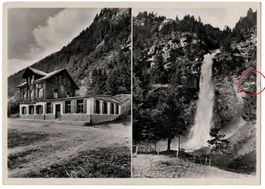 Engelberg, Restaurant zum Wasserfall, gelaufen 1949