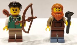 Lego Castle Ritter Schmied Archer Minifiguren aus 21325 Neu