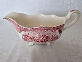Johnson Bros Old Britain Castles rot– Vintage Sauciere Engla