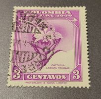 Kolumbien 1950 alte briefmarke