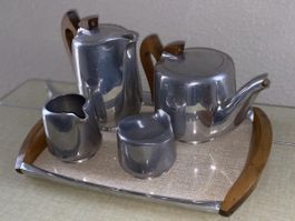 Kelko englisches Teeservice Alu spaceage vintage midcentury