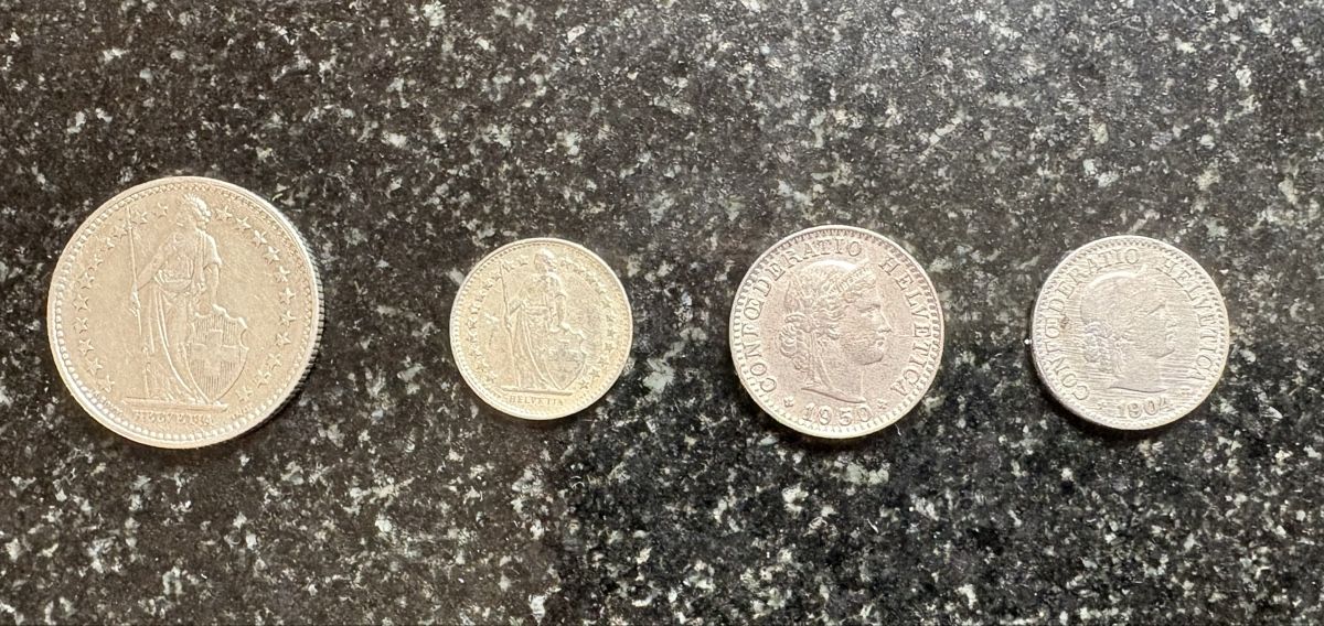 Tutti le monete: 2.- Fr. + 50 Rp Silber – Usato da Leuzigen venduto da Bonjo
