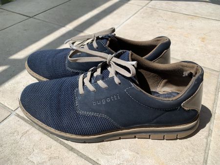 Bugatti Herren Schuhe, Grösse 41, Dunkelblau