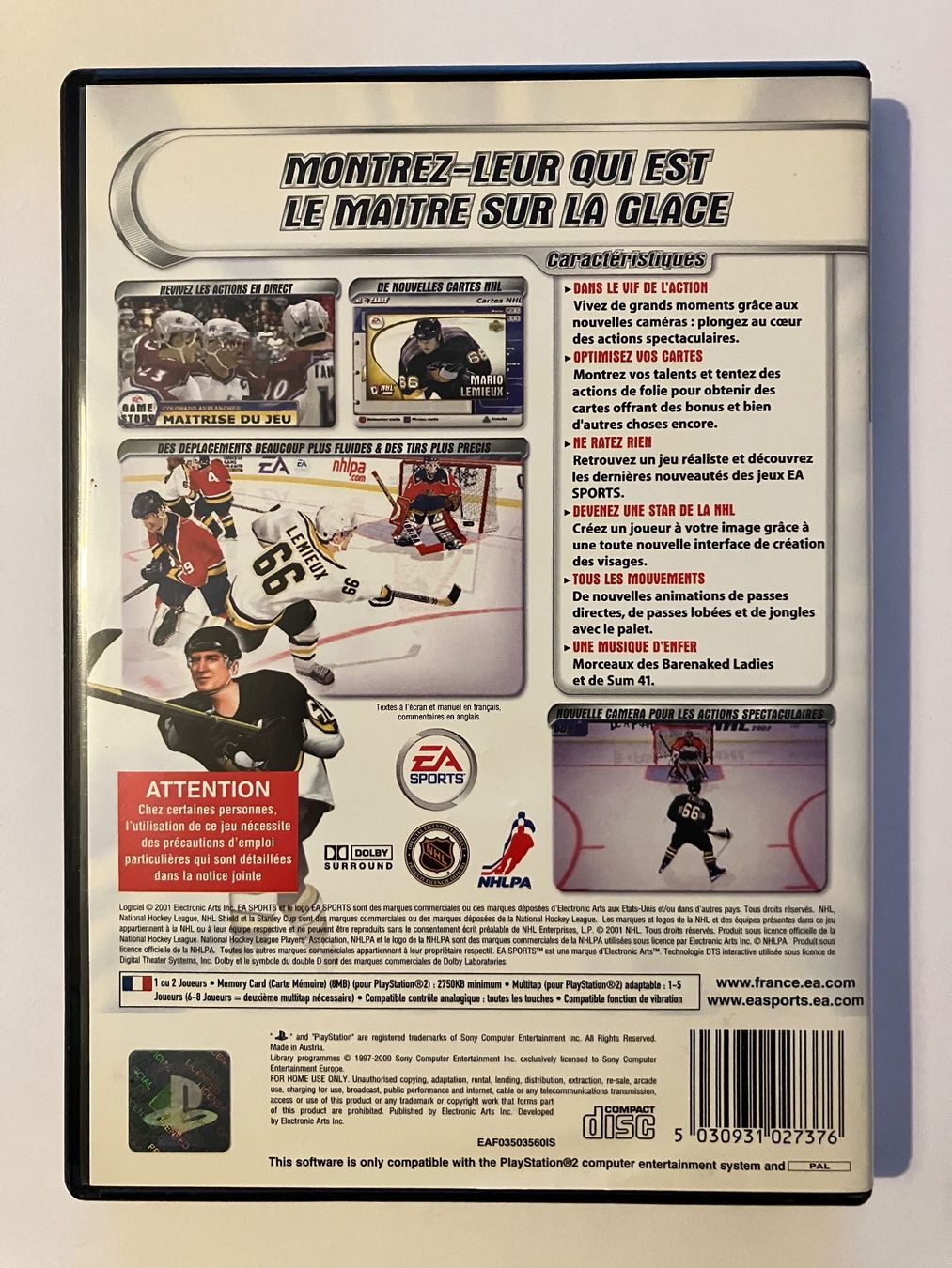 Sony Giochi: NHL 2002 – PS2 – Usato da Ecublens VD venduto da Lenordique 1