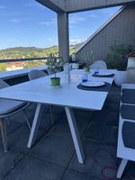 Vlaemynck Outdoor Tisch weiß 220 x 110 cm x 74,5cm Höhe