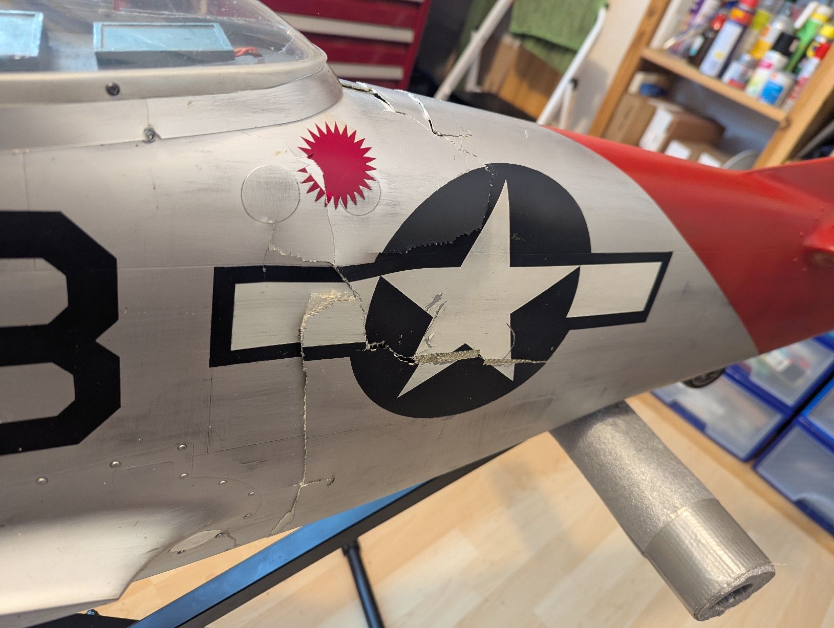 RC Modellbau: Airworld 1:5 P51 Mustang – Defekt aus Biberist von groser 4