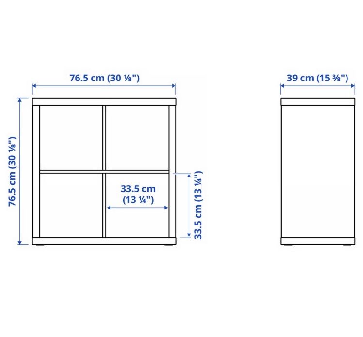 Ikea Regale: Ikea KALLAX Regal, Eicheneff 2x2, 77x77 cm – Neu (gemäss Beschreibung) aus Zürich von mag_sny2 1