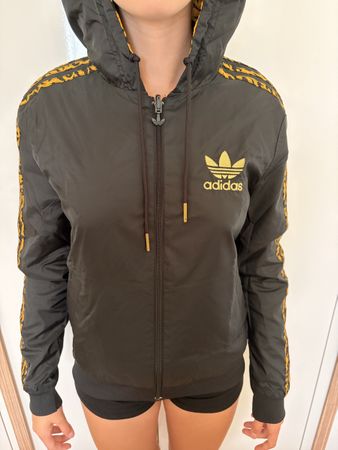 Giacca Adidas Originals cappuccio animalier