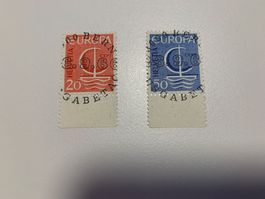 1966 Europa Cept Ersttagvollstempel mit Tabs