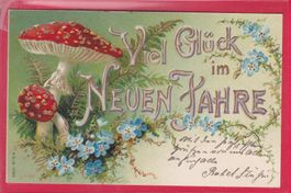 PRÄGEKARTE, VIEL GLÜCK IM NEUEN JAHRE, 31.12.1902