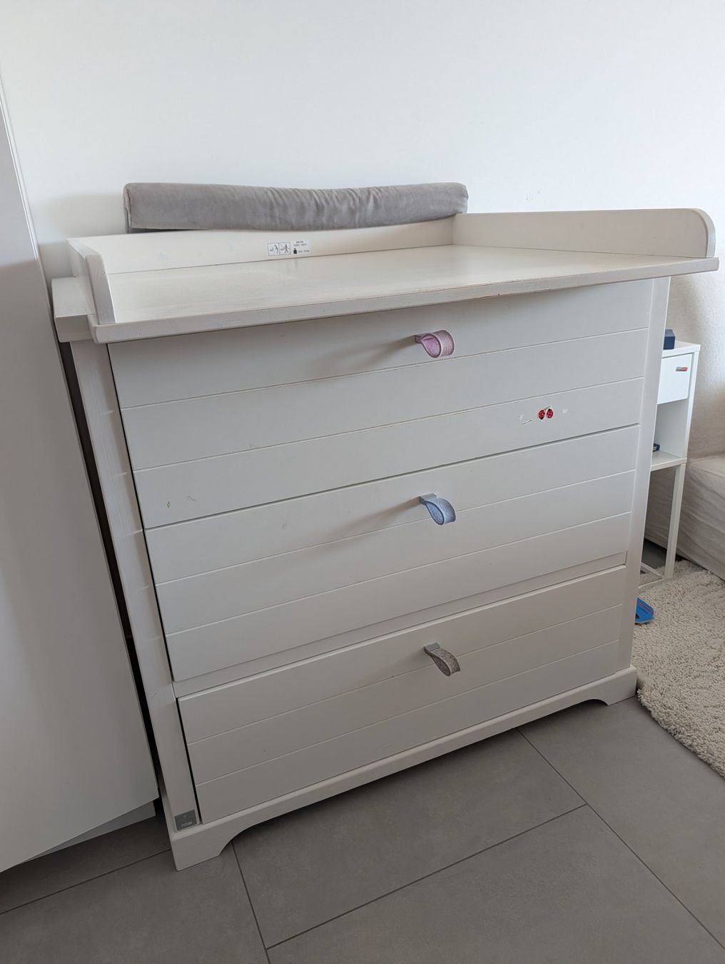 Paidi Fasciatoi & Accessori: Kinderbett & Wickelkommode Paidi - Weiss – Usato da Birmenstorf AG venduto da martinbraendli 1