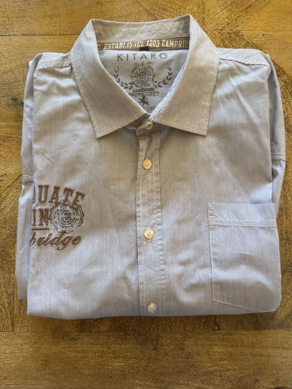 Camicie: Chemise rayée bleu et blanche Kitaro – Usato da Thônex venduto da ada_9v67