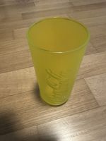 Gelbes Coca-Cola Glas, Vintage, Rarität,