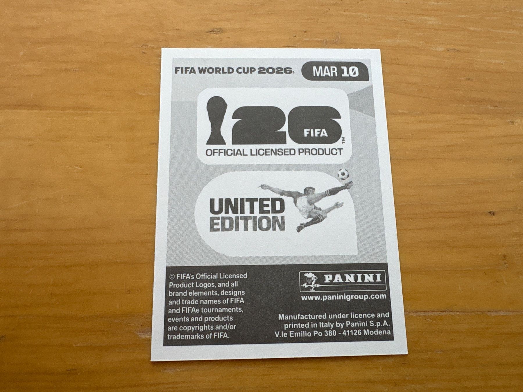 Panini Carte collezionabili: Panini 2026 MAR 10 – Nuovo (secondo la descrizione) da Elsau venduto da Cerry81 1