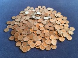 364 STÜCK  ALTE 5 RAPPEN SCHWEIZ VON 1898 bis 1950