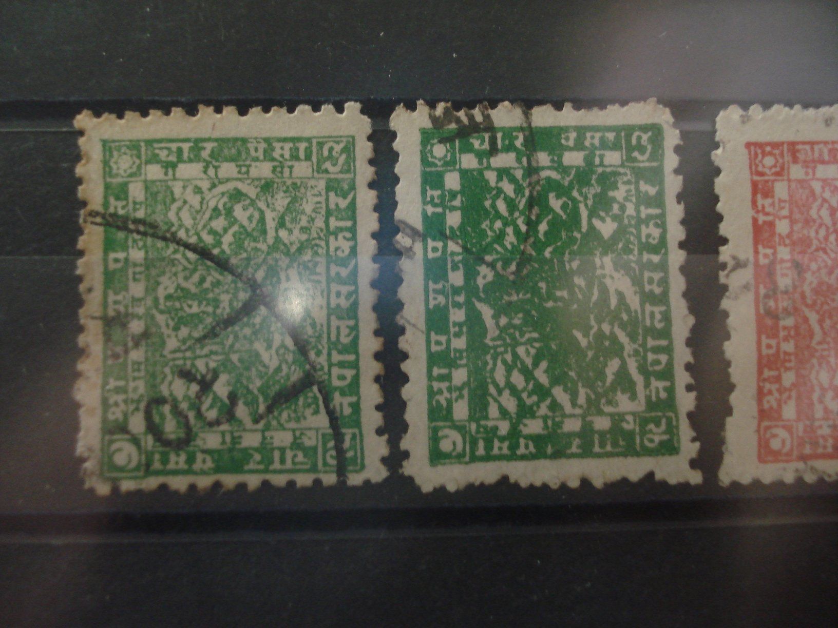 Tutti i francobolli: 4 alte Marken Nepal, 1907 o – Usato da Niederwil AG venduto da morostahu 1