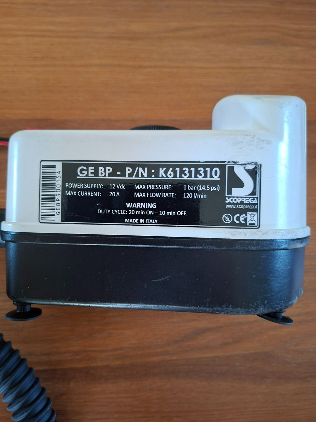 Pumpen & Teile: Scoprega GE BP, elektrische Luftpumpe – Gebraucht aus Wohlen AG von Adibal63 2