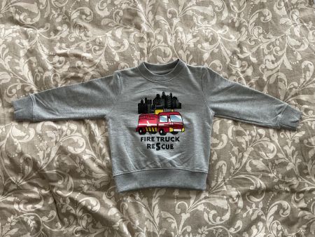 Kinder Pullover Gr. 86 / Feuerwehr Motiv