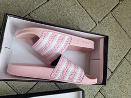 Original Adidas Adilette, rosa, Grösse 38 2/3