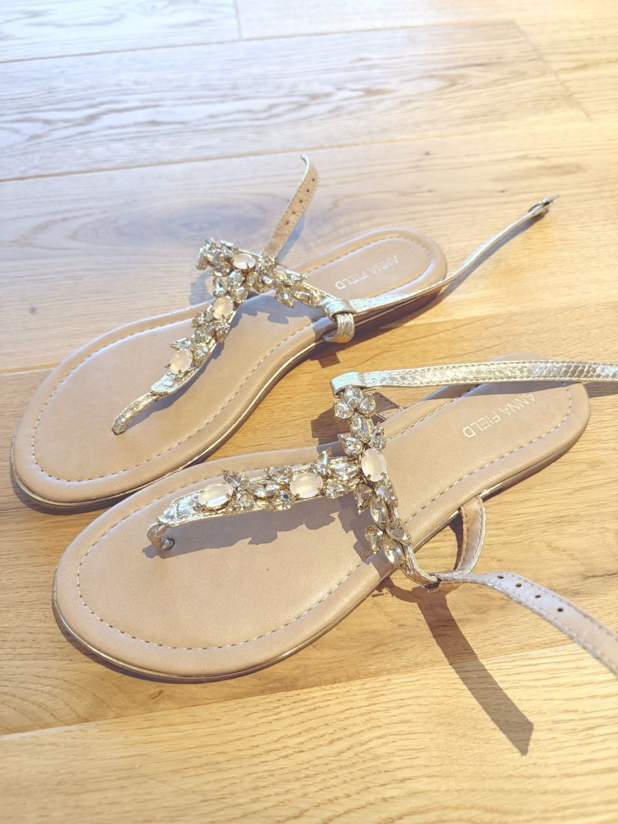 Scarpe da donna: Anna Field Sandalen Gold Gr. 40 – Nuovo (secondo la descrizione) da Malans GR venduto da amalie94 1
