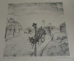 Hans Schoellhorn Lithographie Paris 1921