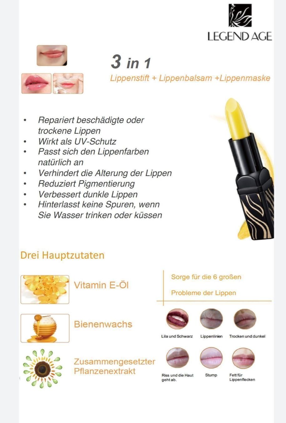 Gesichtspflege: LEGENDE AGE LIPSTICK – Neu und originalverpackt aus Rothrist von turnedking 2