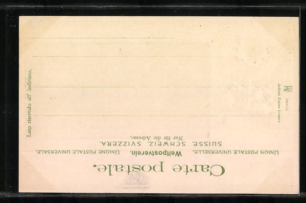 Cartoline postali: Passepartout-Lithographie Lausanne, Gros – Usato da Berlin venduto da bartko-reher 1